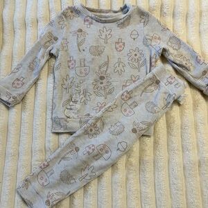 Garanimals Kids Pajama Set in Cream and Brown